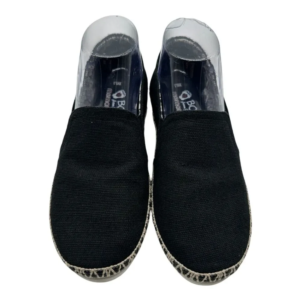 Skechers BOBS Flexpadrille 3.0 Shoes Womens 6.5 Black Slip On Espadrilles 113091